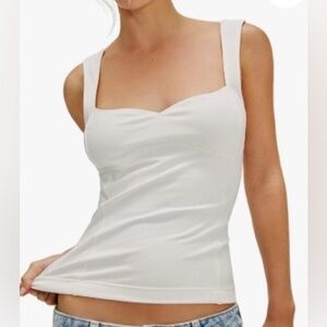 Intimately Free People Women's Ivory Somewhere Sometime Cami, Sz. Med. NWT